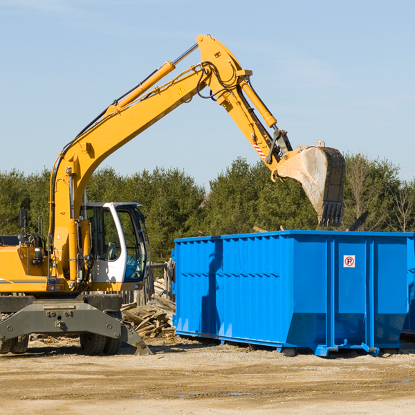 what kind of customer support is available for residential dumpster rentals in Fredericksburg